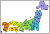 日本地図イラスト